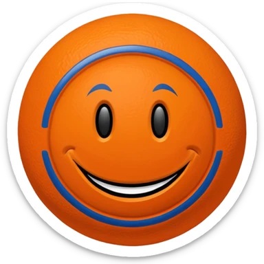 Smiley icon new york knicks sticker