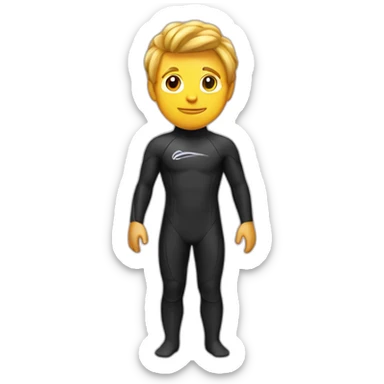 gay surfer in a wetsuit sticker