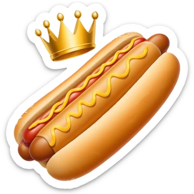super bowl trophy hot dog sticker