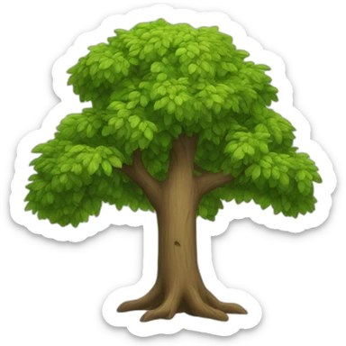 Arbre sec et pivert sticker