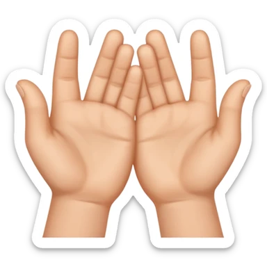 Forma una H con las manos sticker