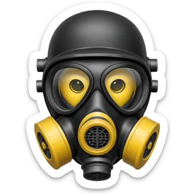 gas mask sticker