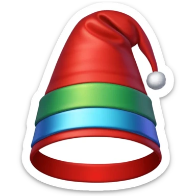 new year hat, christmas hat in telegram sticker style sticker