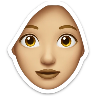 Femme blonde fronçant un sourcil sticker