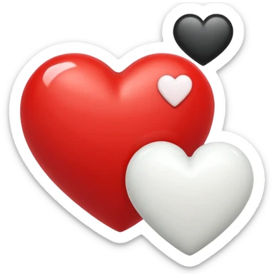 ❤️+🤍 sticker