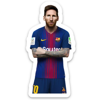 Messi in dunkey sticker