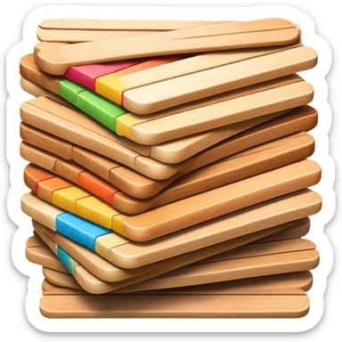 Popsicle sticks  sticker