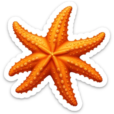 A realistic Starfish sticker