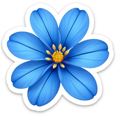 Flor azul sticker