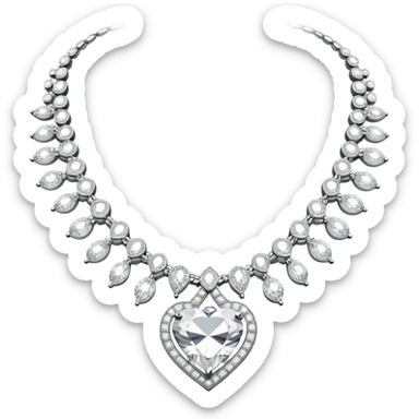 luxury diamond necklace  sticker