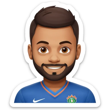 Virat kohli 18 jersey sticker