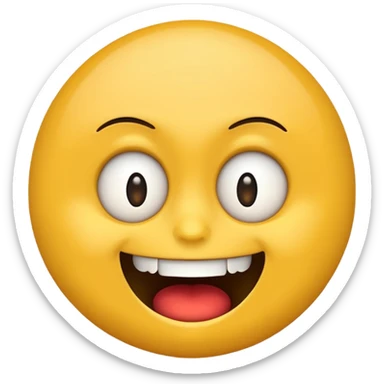 Cool emoji combined with freaky and meh sticker