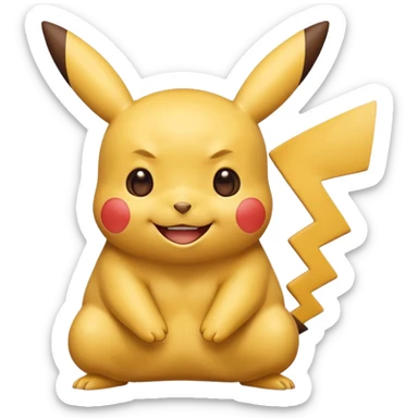 Pikachu smoking weed join laughin sticker