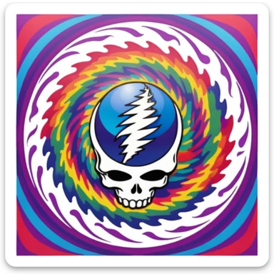 grateful dea sticker