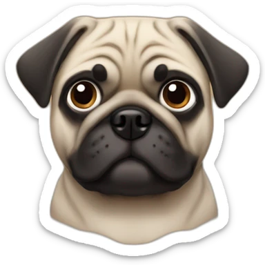 Kenny the pug sticker