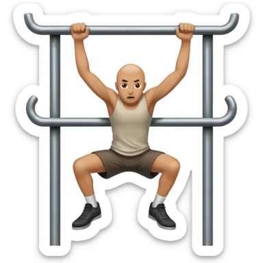 Man head banging on rails sticker