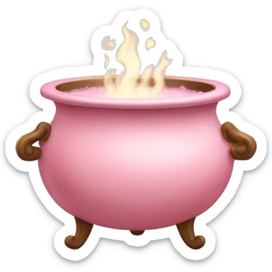 Light pink  cauldron sticker