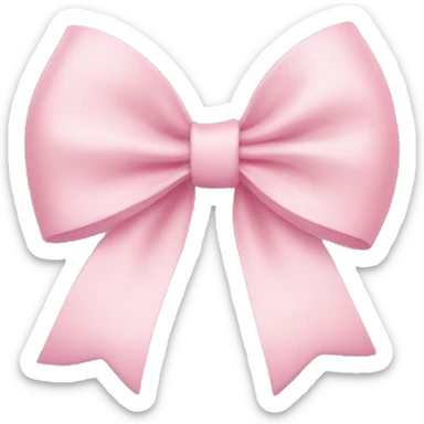 Light pink bow sticker