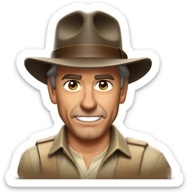 nick saban as indiana jones sticker