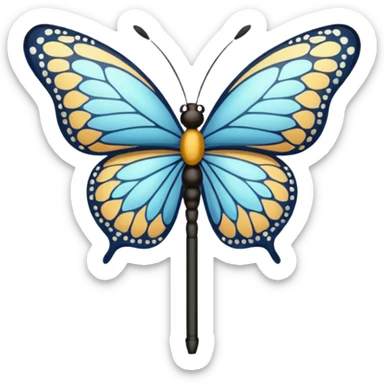 butterfly net sticker