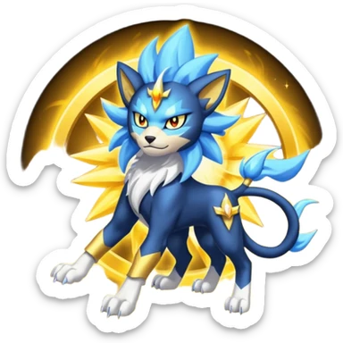 Luxray-Solgaleo-fusion sticker