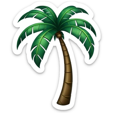 A dark Green Palm sticker