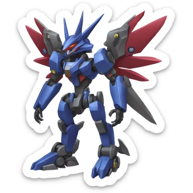 Bisharp-Zoroark-medabot-Mecha full body sticker