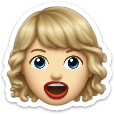 taylor-swift-mouth-bbc sticker