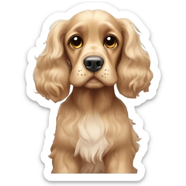 Cocker spaniel sticker