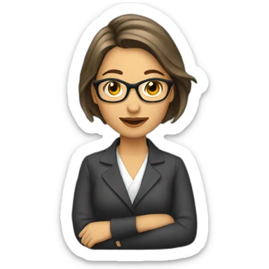 Periodista mujer sticker