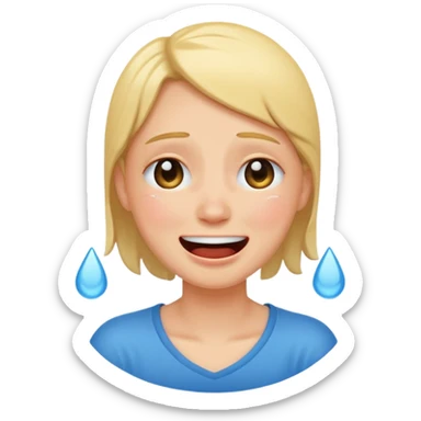 Cry laugh sticker