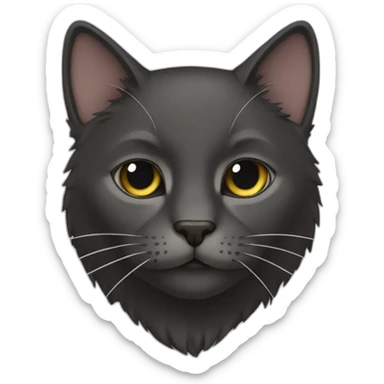 Cat blak sticker