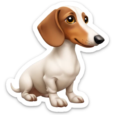 Dachshund and goose mixed together sticker