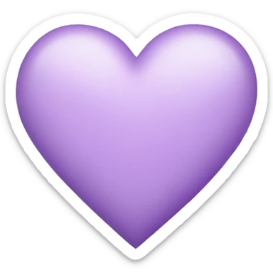 Light Purple Heart  sticker