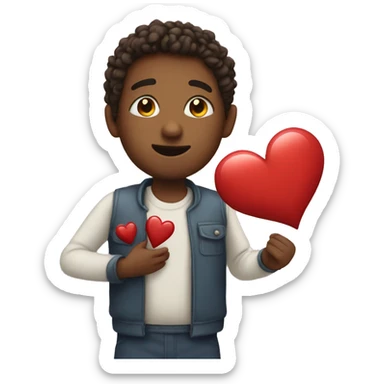 Giving someone my heart sticker