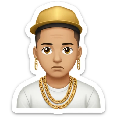 Sad and Stressed Reggaeton Music Singer sticker