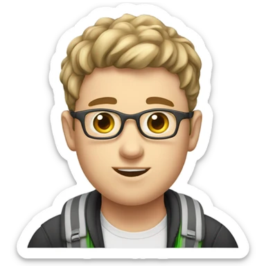 Make a fat middle school boy ￼ sticker