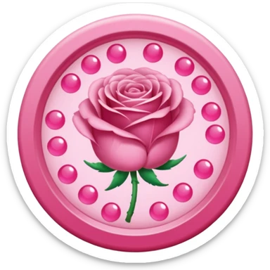 placa de petry com pequenos bastoes rosas flutuando aleatoriamente sticker