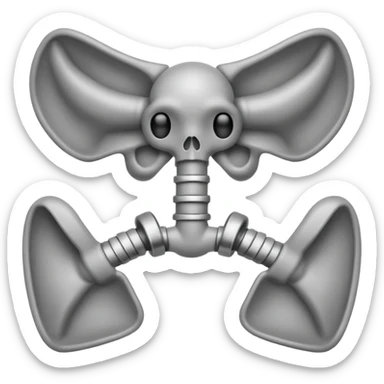 Ayudame a crear un emoji de pelvis pero en emoji pequeño para compañar texto sticker