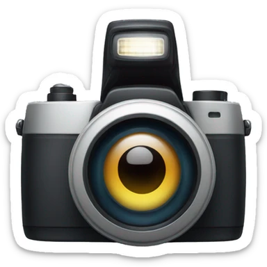camera with flash sticker