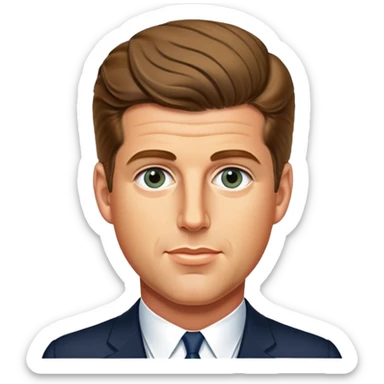 JFK Jr. (looking very distinguished and handsome) sticker
