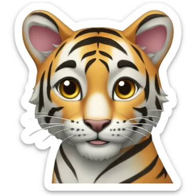 una tigresa y una gata siamesa sticker