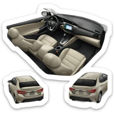toyota corolla interior sticker