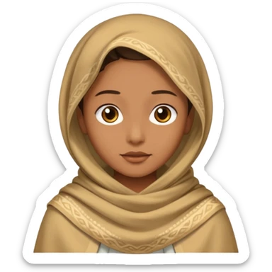 zimbabwe, light brow., 
shawl, kort sticker