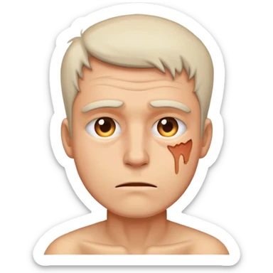 Man suffering sticker