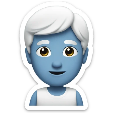 the number 18 in white on a blue background sticker