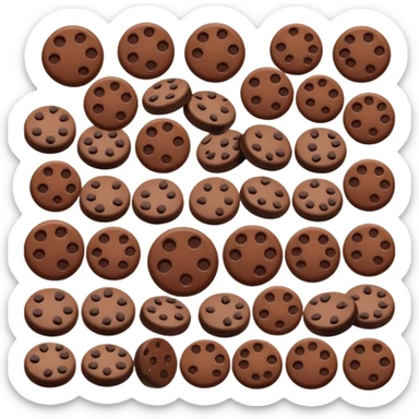 chocolate chips sticker