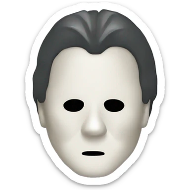 Michael Myers mask sticker