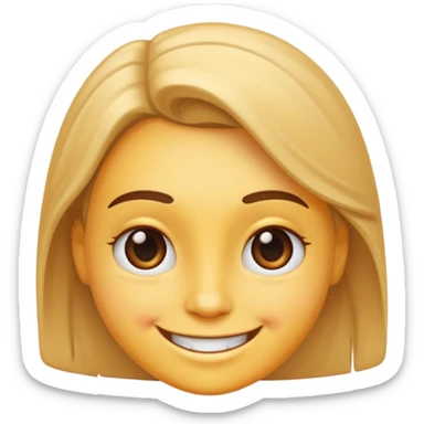 Smiling face with a smirk sticker