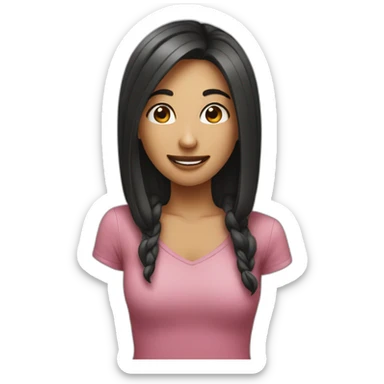 girl flirting sticker